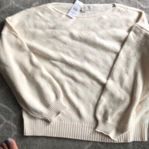 Loft Boatneck Sweater, Size L NWT